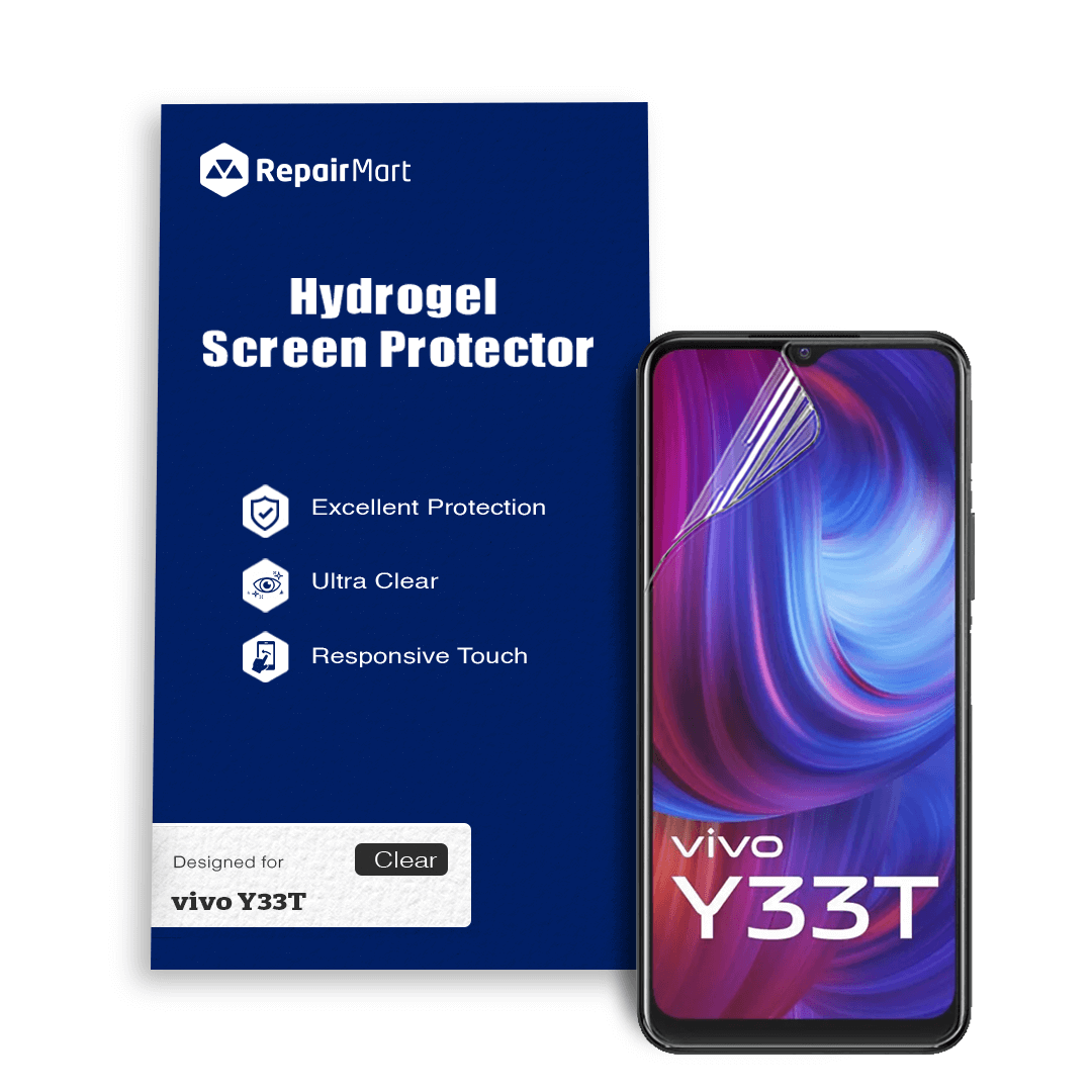 Vivo Y33t Compatible Premium Hydrogel Screen Protector With Full Coverage Ultra HD