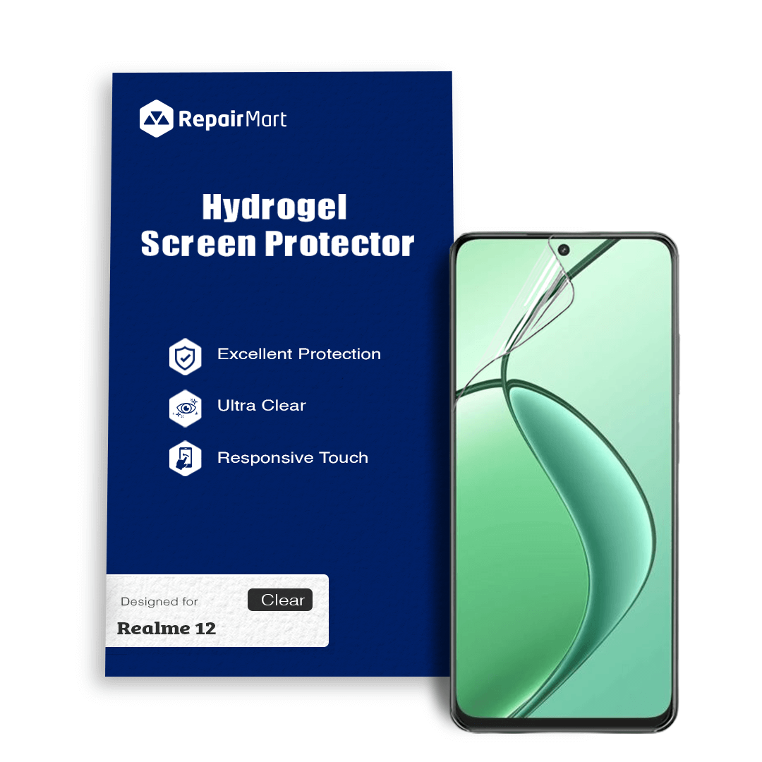 Realme 12 Compatible Premium Hydrogel Screen Protector With Full Coverage Ultra HD