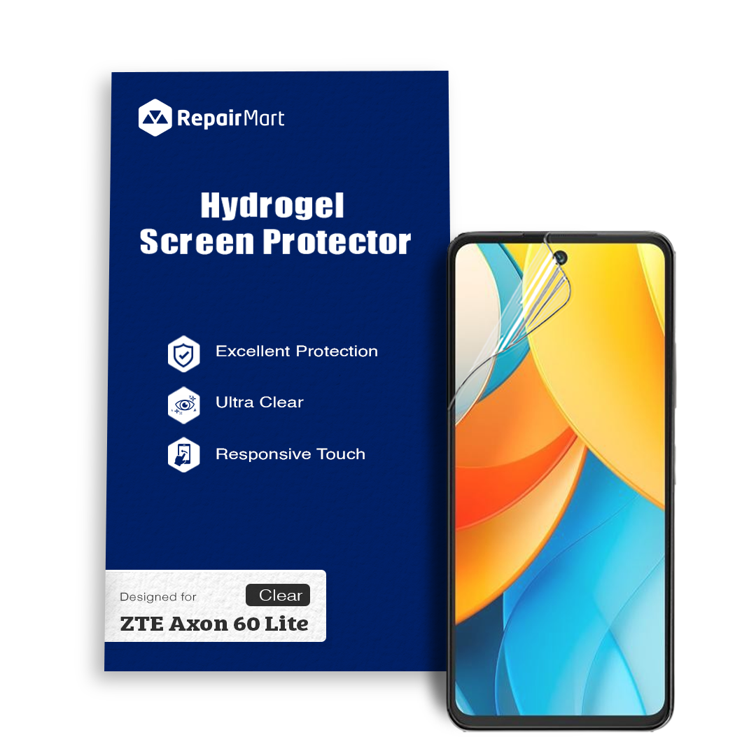 ZTE Axon 60 Lite Compatible Premium Hydrogel Screen Protector With Full Coverage Ultra HD