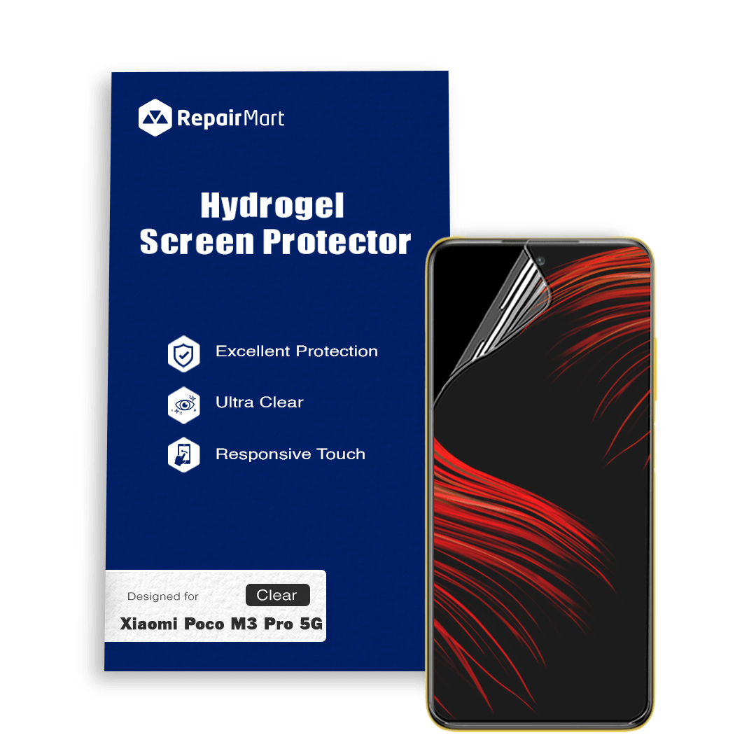 Xiaomi Poco M3 Pro 5G Compatible Premium Hydrogel Screen Protector With Full Coverage Ultra HD