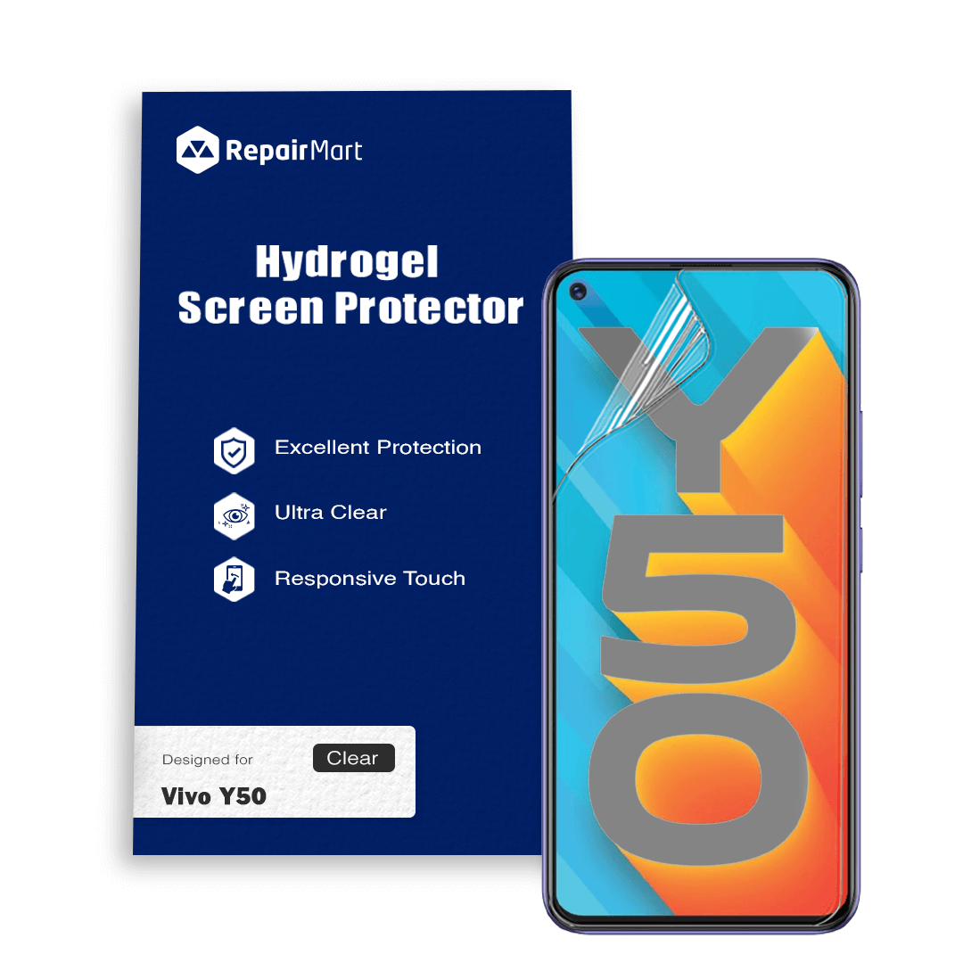 Vivo Y50 Compatible Premium Hydrogel Screen Protector With Full Coverage Ultra HD