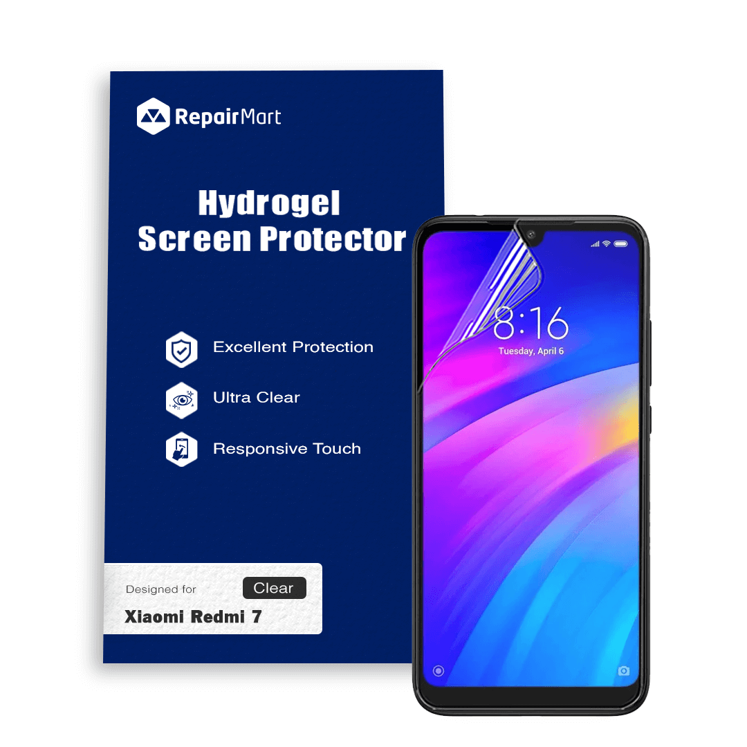 Full Coverage Ultra HD Premium Hydrogel Screen Protector Fit For Xiaomi Redmi 7