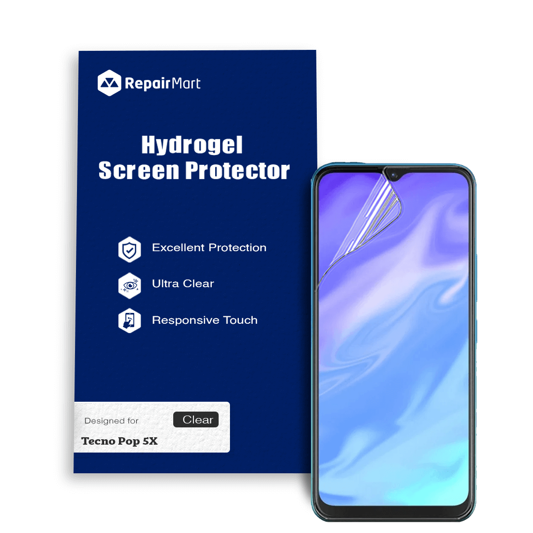 Tecno Pop 5X Compatible Premium Hydrogel Screen Protector With Full Coverage Ultra HD