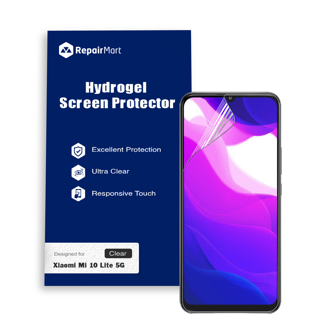 Xiaomi Mi 10T Lite 5G Compatible Premium Hydrogel Screen Protector With Full Coverage Ultra HD