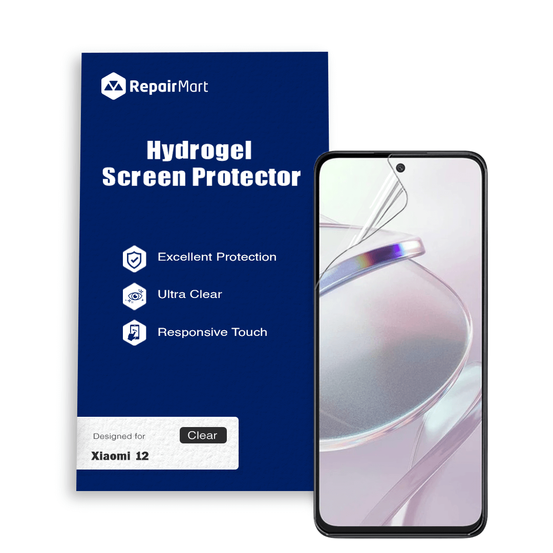 Xiaomi 12 Compatible Premium Hydrogel Screen Protector With Full Coverage Ultra HD