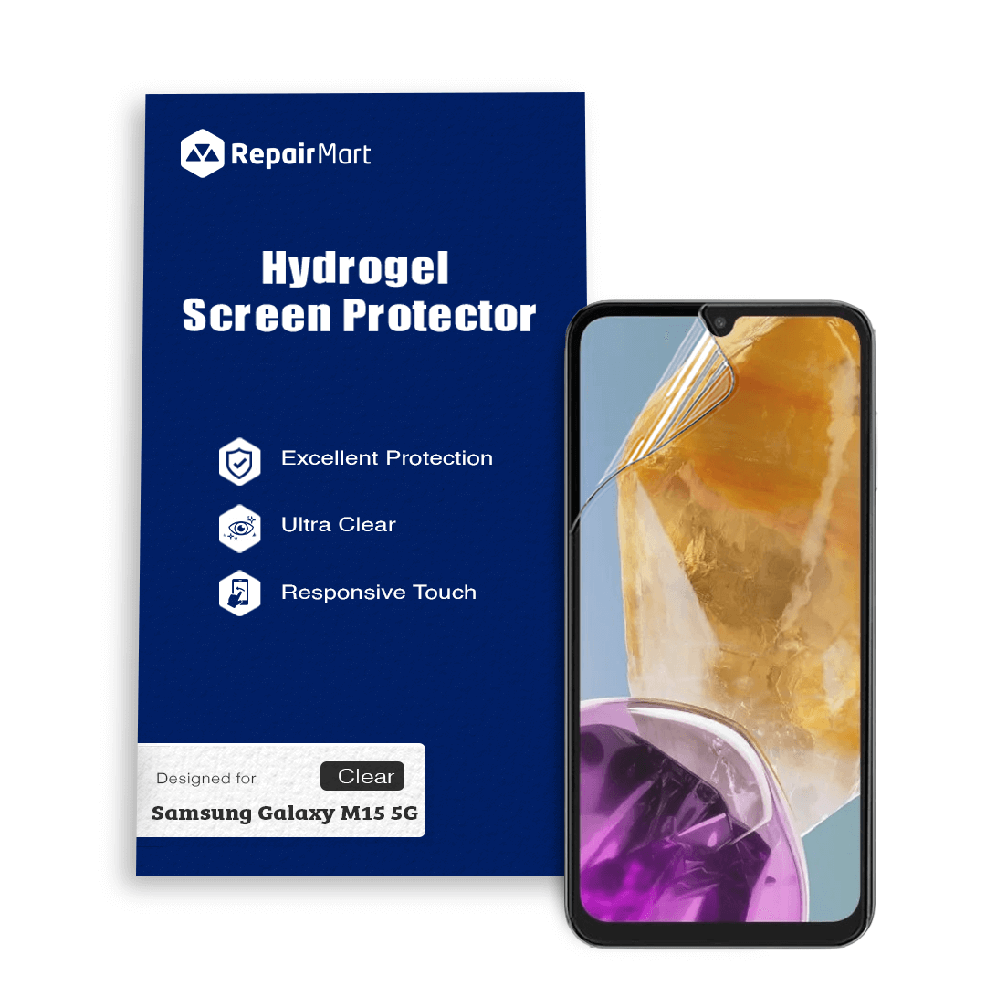 Samsung Galaxy M15 5G Compatible Premium Hydrogel Screen Protector With Full Coverage Ultra HD