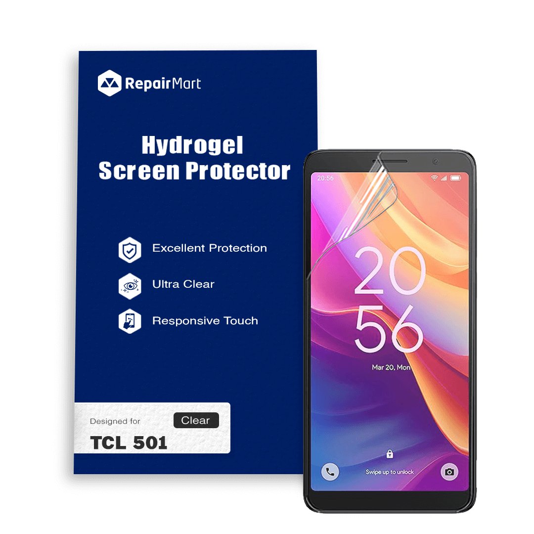 TCL 501 Compatible Premium Hydrogel Screen Protector With Full Coverage Ultra HD