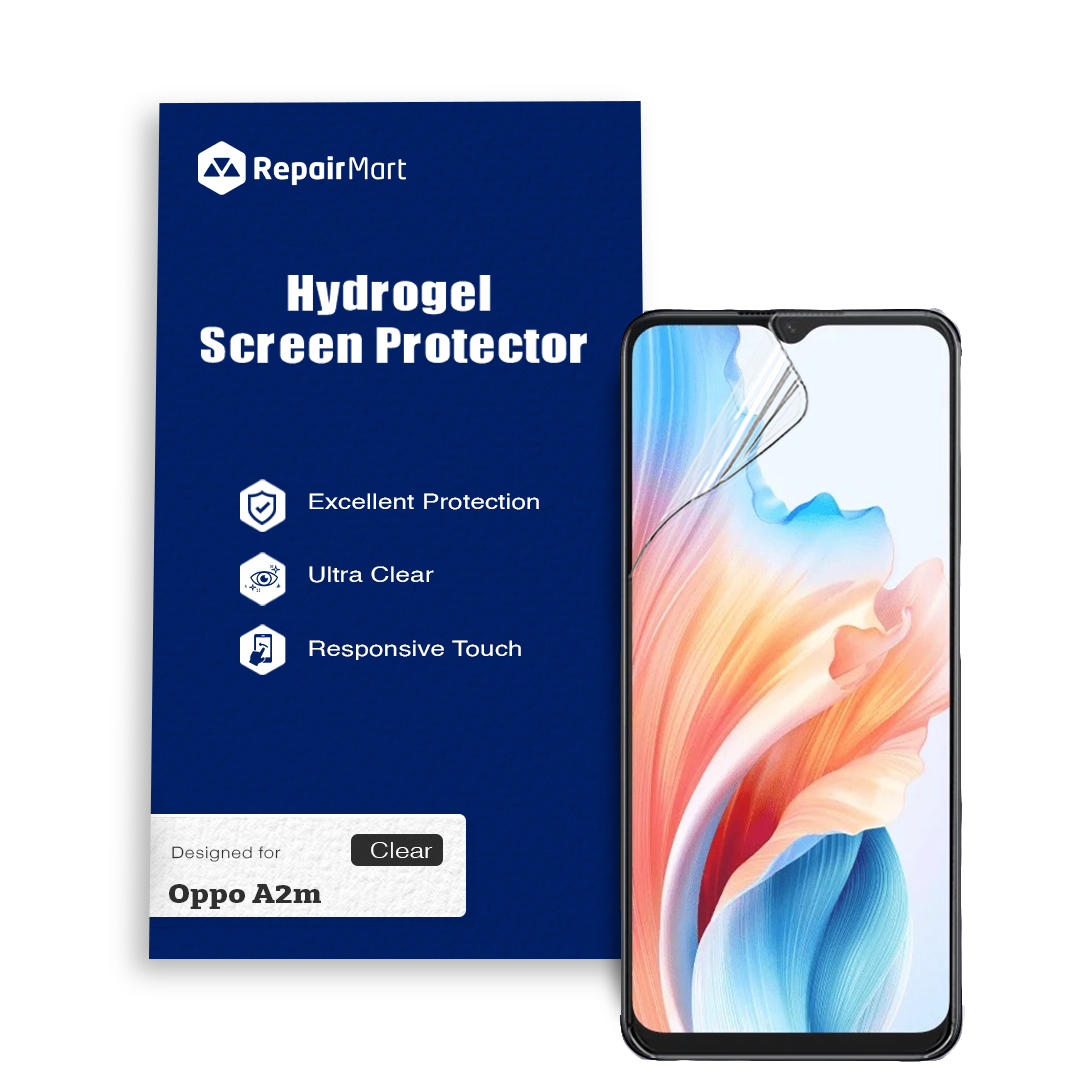 Oppo A2m Compatible Premium Hydrogel Screen Protector With Full Coverage Ultra HD