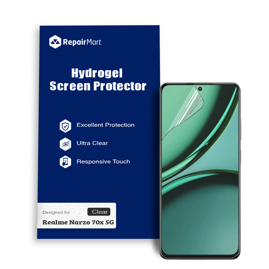 Realme Narzo 70x 5G Compatible Premium Hydrogel Screen Protector With Full Coverage Ultra HD