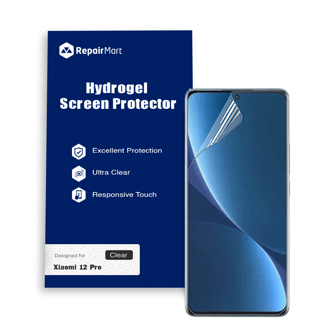 Xiaomi 12 Pro Compatible Premium Hydrogel Screen Protector With Full Coverage Ultra HD