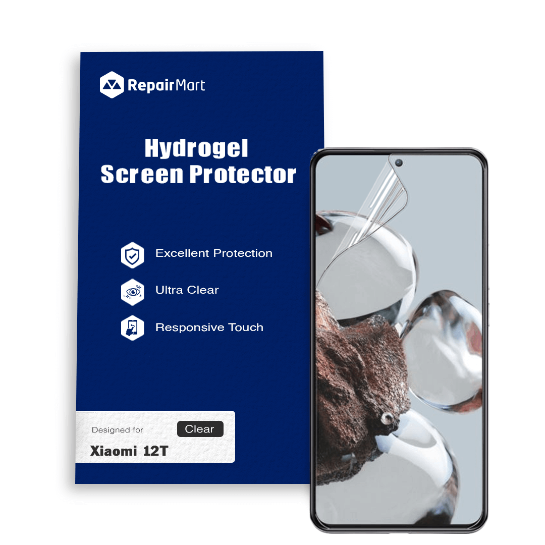 Xiaomi 12T Compatible Premium Hydrogel Screen Protector With Full Coverage Ultra HD