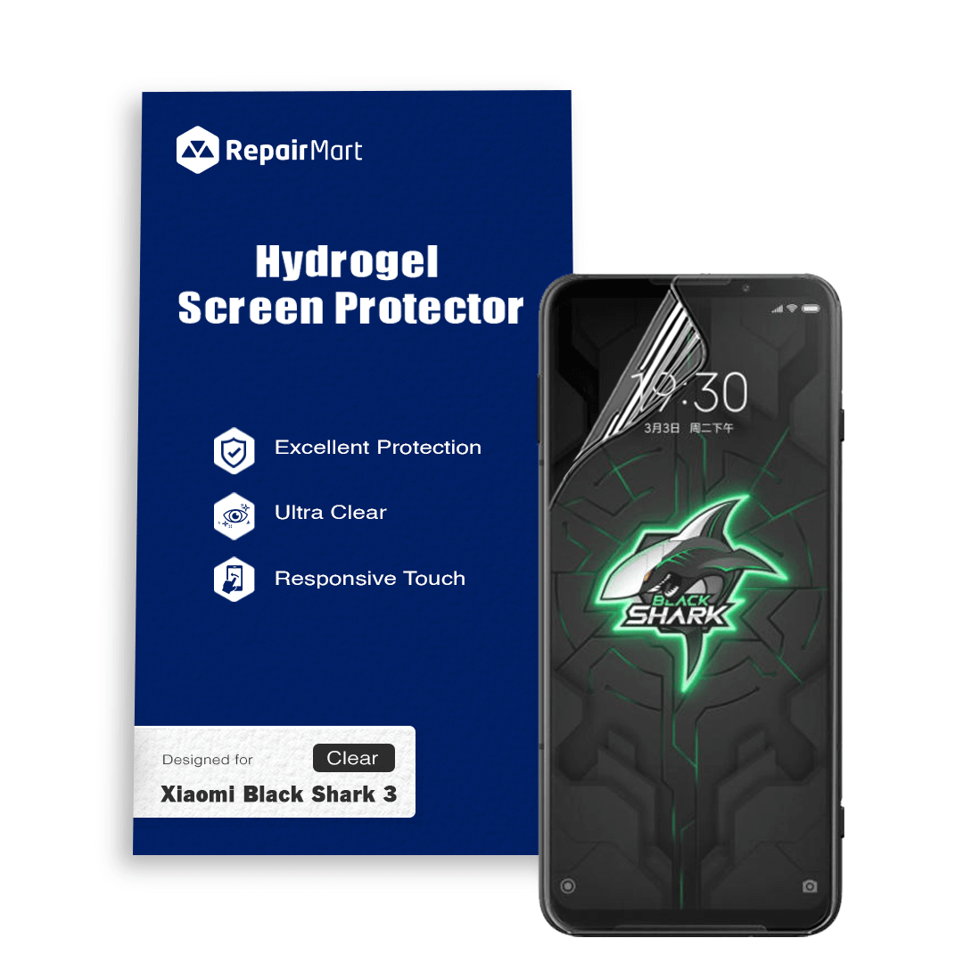 Xiaomi Black Shark 3 Compatible Premium Hydrogel Screen Protector With Full Coverage Ultra HD