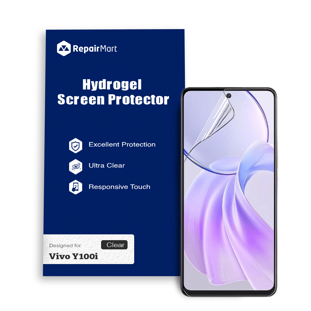Vivo Y100i Compatible Premium Hydrogel Screen Protector With Full Coverage Ultra HD