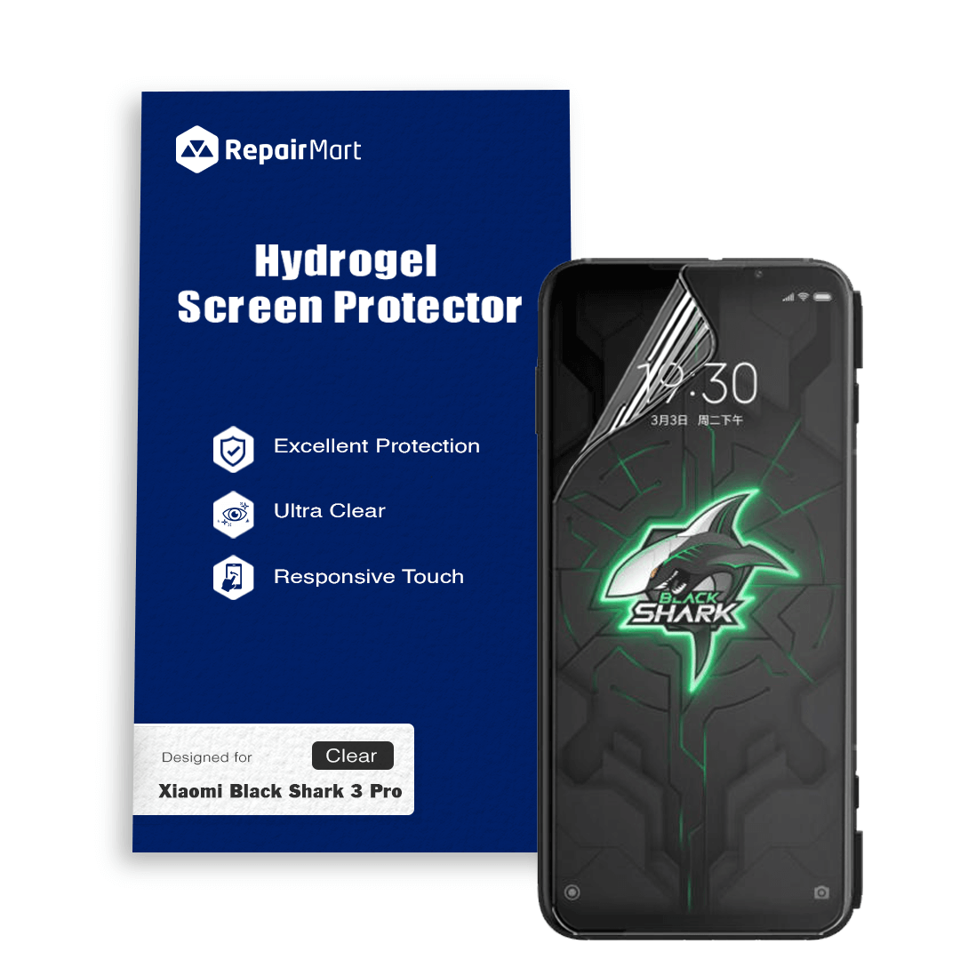 Xiaomi Black Shark 3 Pro Compatible Premium Hydrogel Screen Protector With Full Coverage Ultra HD