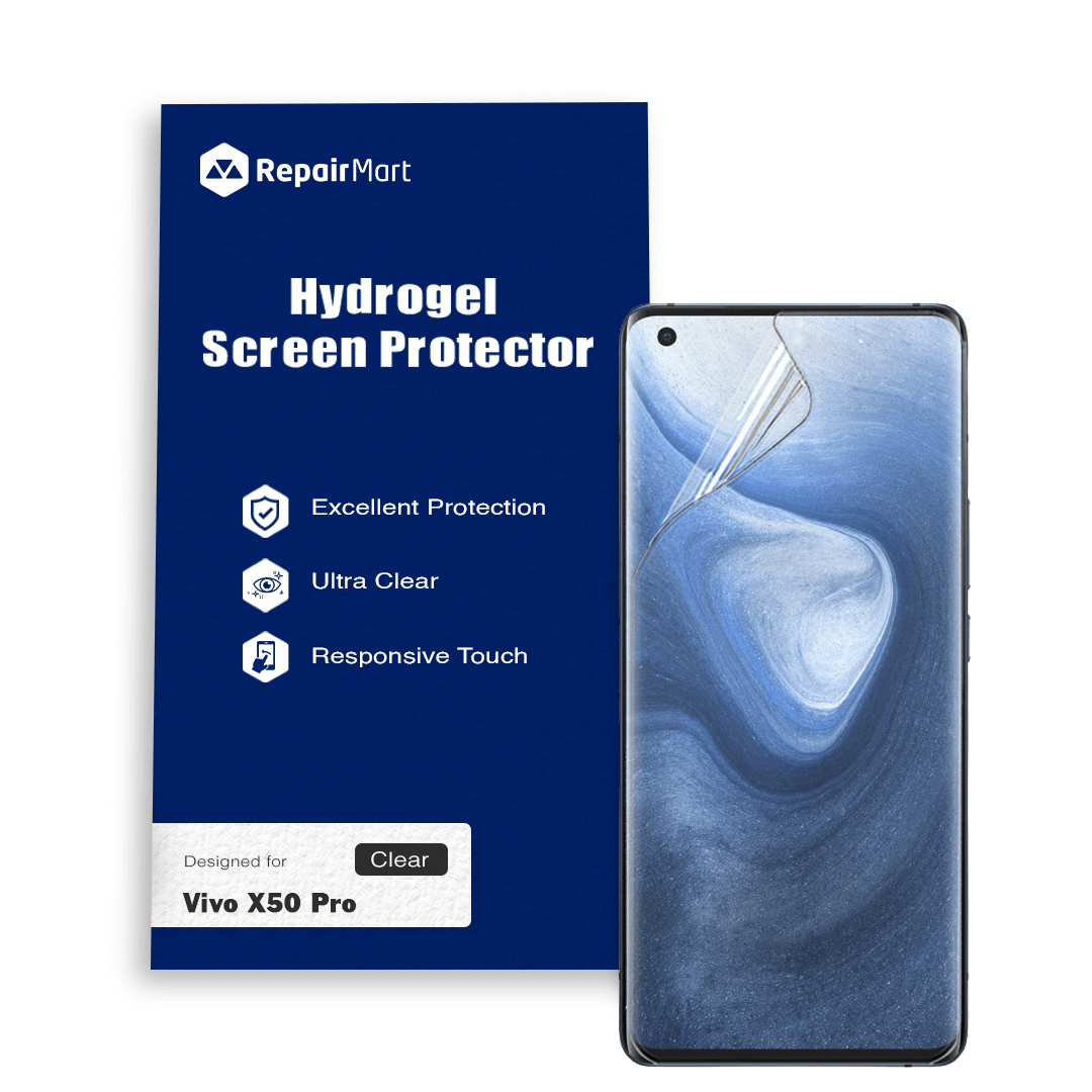 Vivo X50 Pro Compatible Premium Hydrogel Screen Protector With Full Coverage Ultra HD