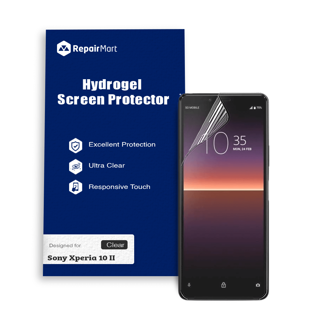 Sony Xperia 10 II Compatible Premium Hydrogel Screen Protector With Full Coverage Ultra HD