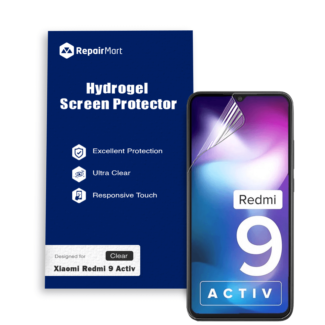 Xiaomi Redmi 9 Active Compatible Premium Hydrogel Screen Protector With Full Coverage Ultra HD