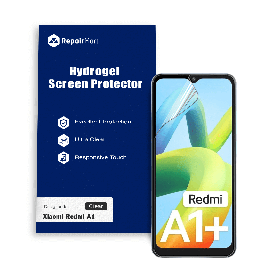 Xiaomi Redmi A1 Compatible Premium Hydrogel Screen Protector With Full Coverage Ultra HD