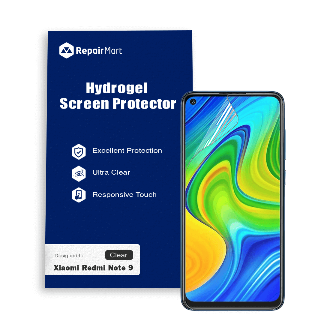 Full Coverage Ultra HD Premium Hydrogel Screen Protector Fit For Xiaomi Redmi Note 9