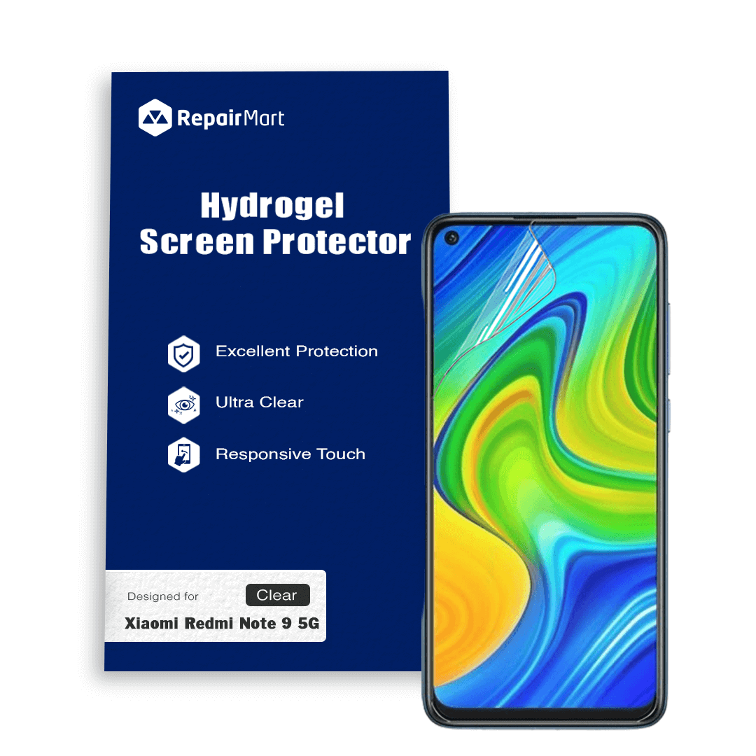 Full Coverage Ultra HD Premium Hydrogel Screen Protector Fit For Xiaomi Redmi Note 9 5G