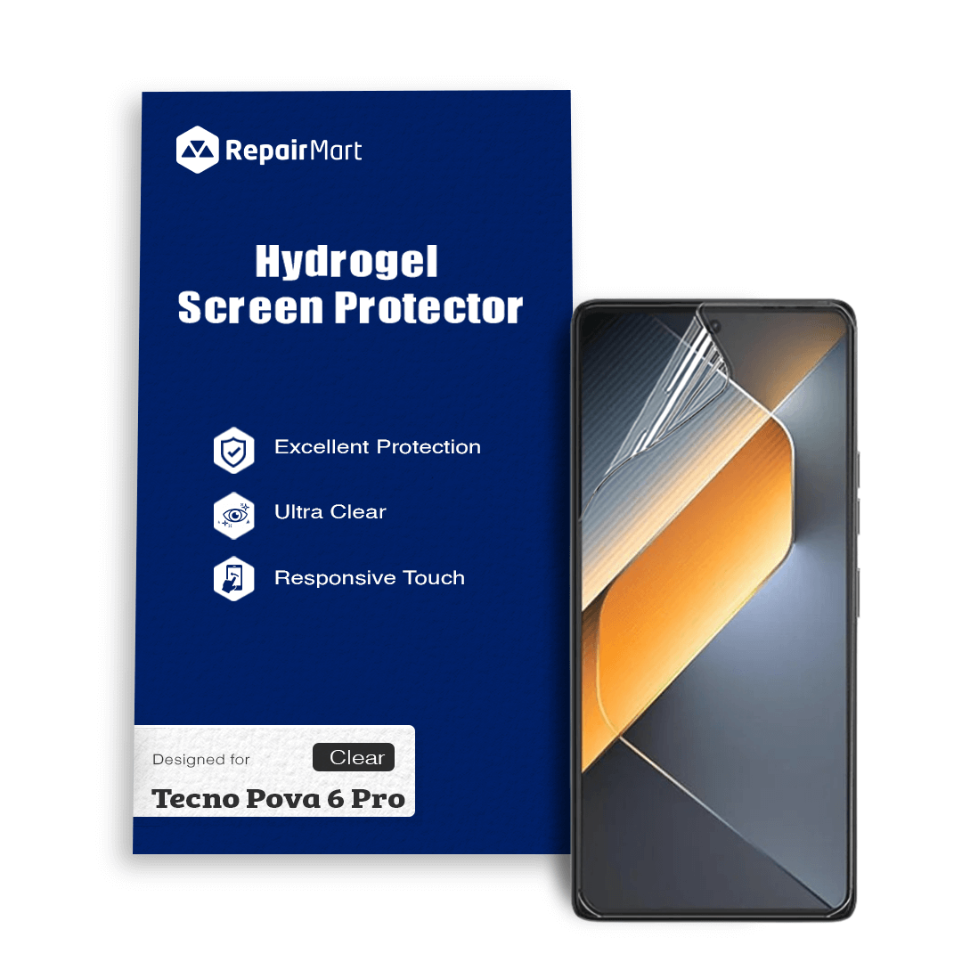 Tecno Pova 6 Pro Compatible Premium Hydrogel Screen Protector With Full Coverage Ultra HD