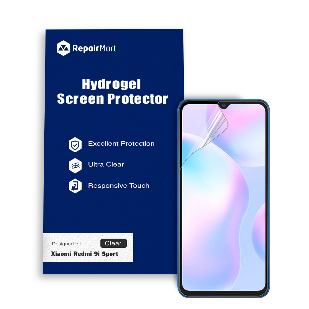 Xiaomi Redmi 9i Sport Compatible Premium Hydrogel Screen Protector With Full Coverage Ultra HD