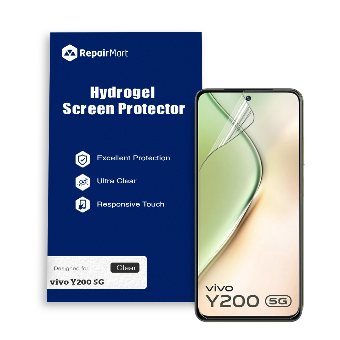 Vivo Y200 5G Compatible Premium Hydrogel Screen Protector With Full Coverage Ultra HD