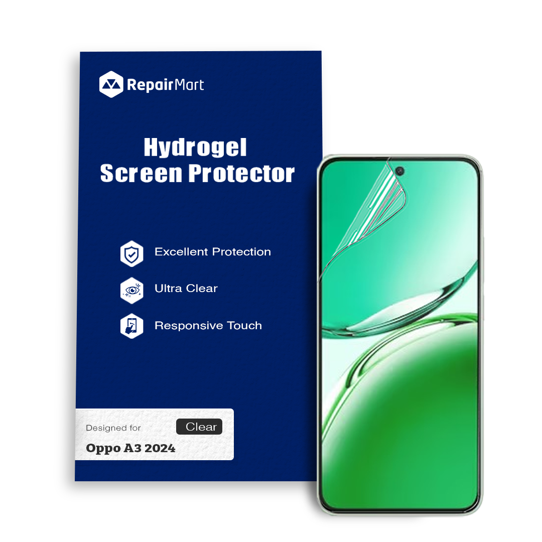 Oppo A3 2024 Compatible Premium Hydrogel Screen Protector With Full Coverage Ultra HD