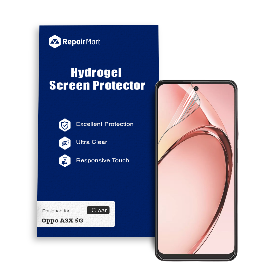 Oppo A3X 5G Compatible Premium Hydrogel Screen Protector With Full Coverage Ultra HD