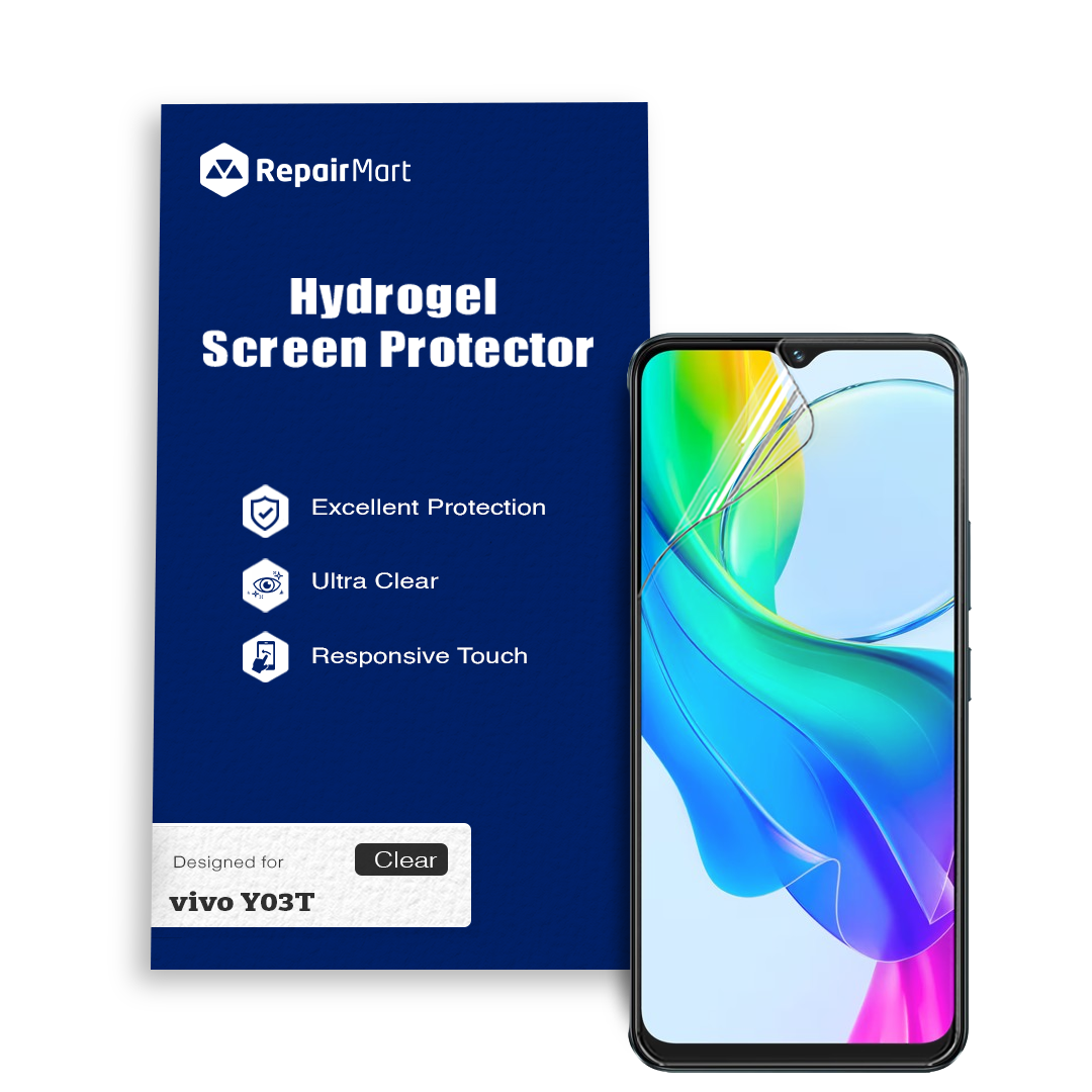 Vivo Y03t Compatible Premium Hydrogel Screen Protector With Full Coverage Ultra HD