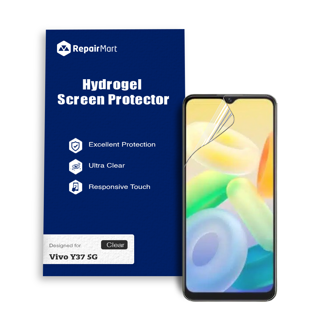 Vivo Y37 5G Compatible Premium Hydrogel Screen Protector With Full Coverage Ultra HD
