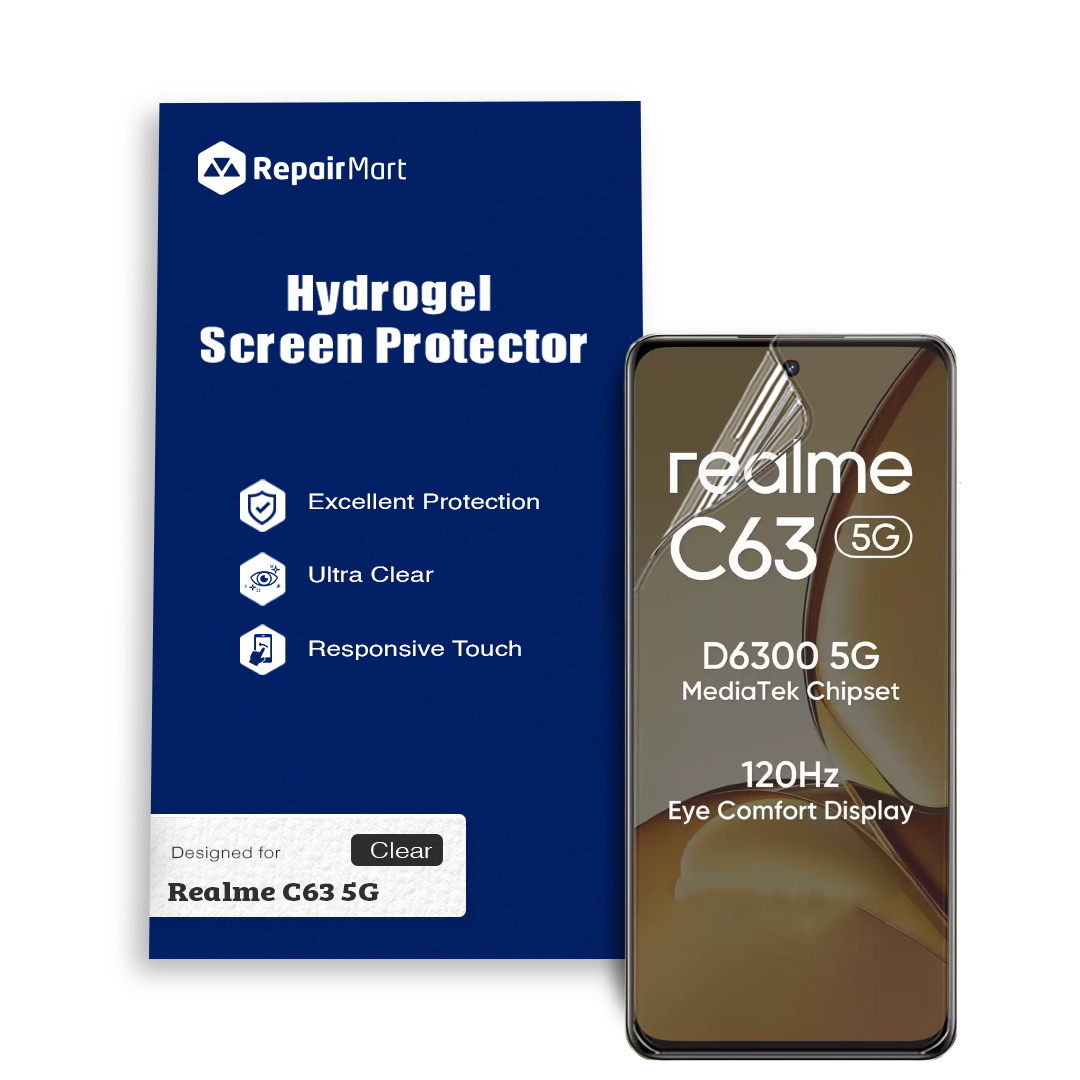 Realme C63 5G Compatible Hydrogel Screen Protector Full Cover
