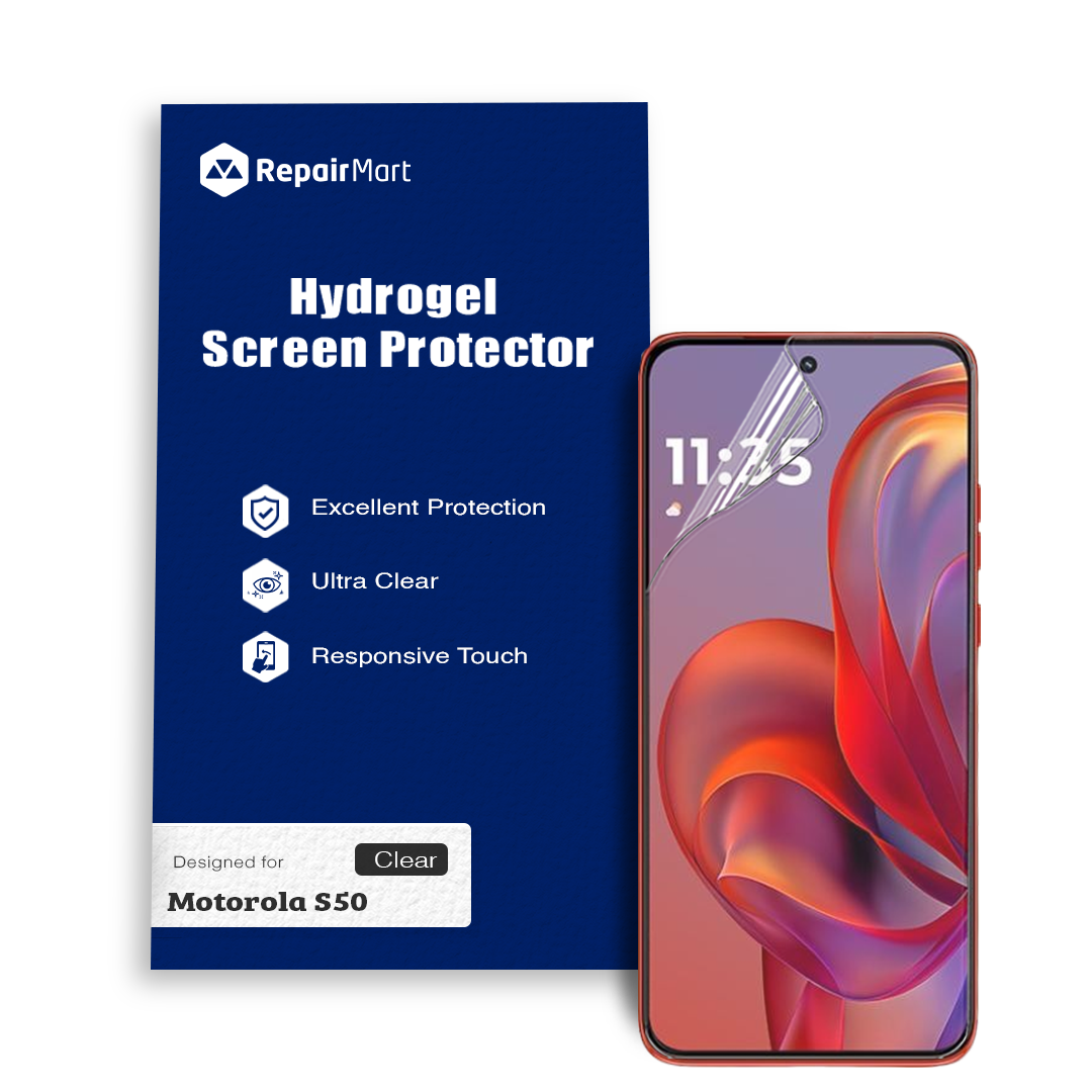 Motorola S50 Compatible Premium Hydrogel Screen Protector With Full Coverage Ultra HD