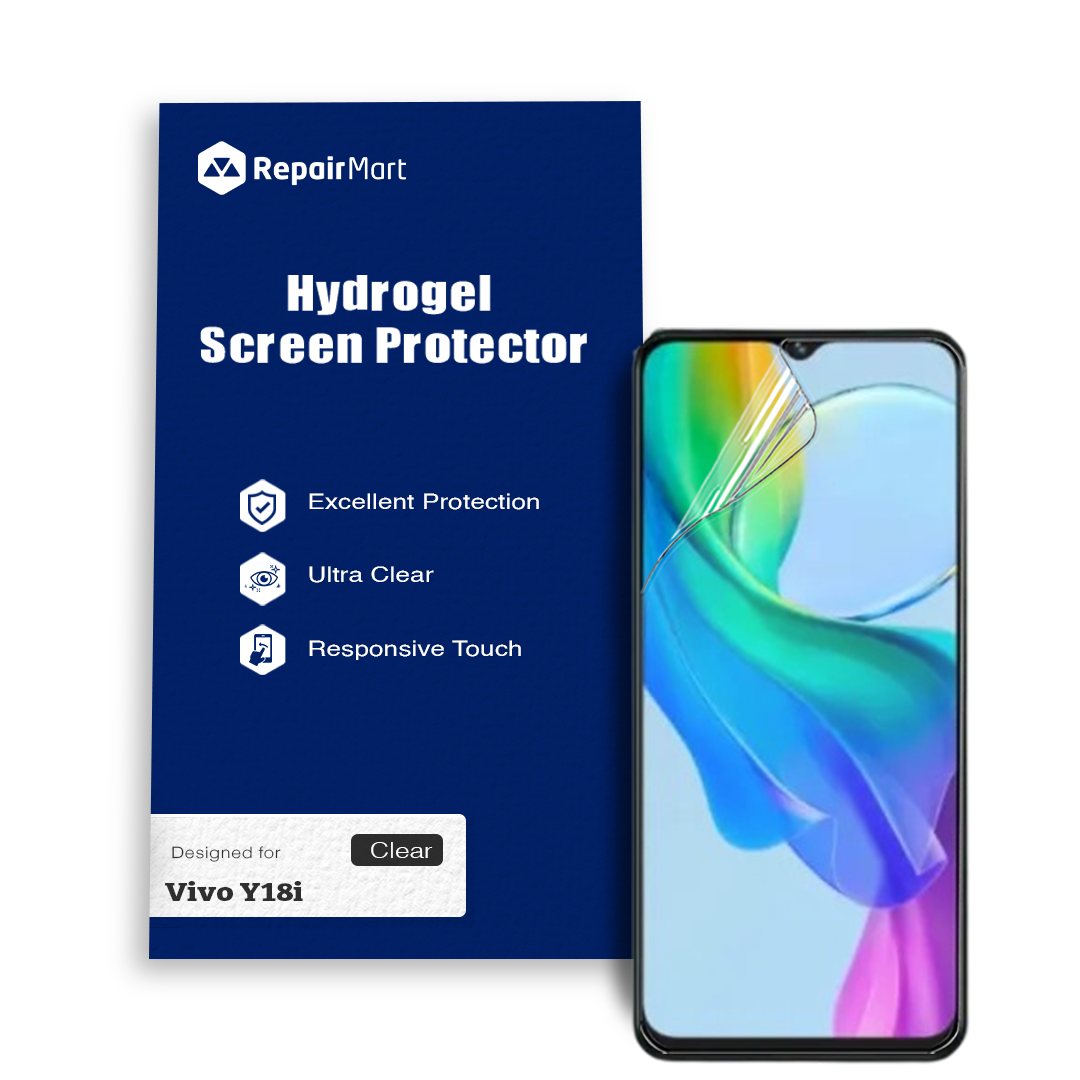 Vivo Y18i Compatible Premium Hydrogel Screen Protector With Full Coverage Ultra HD