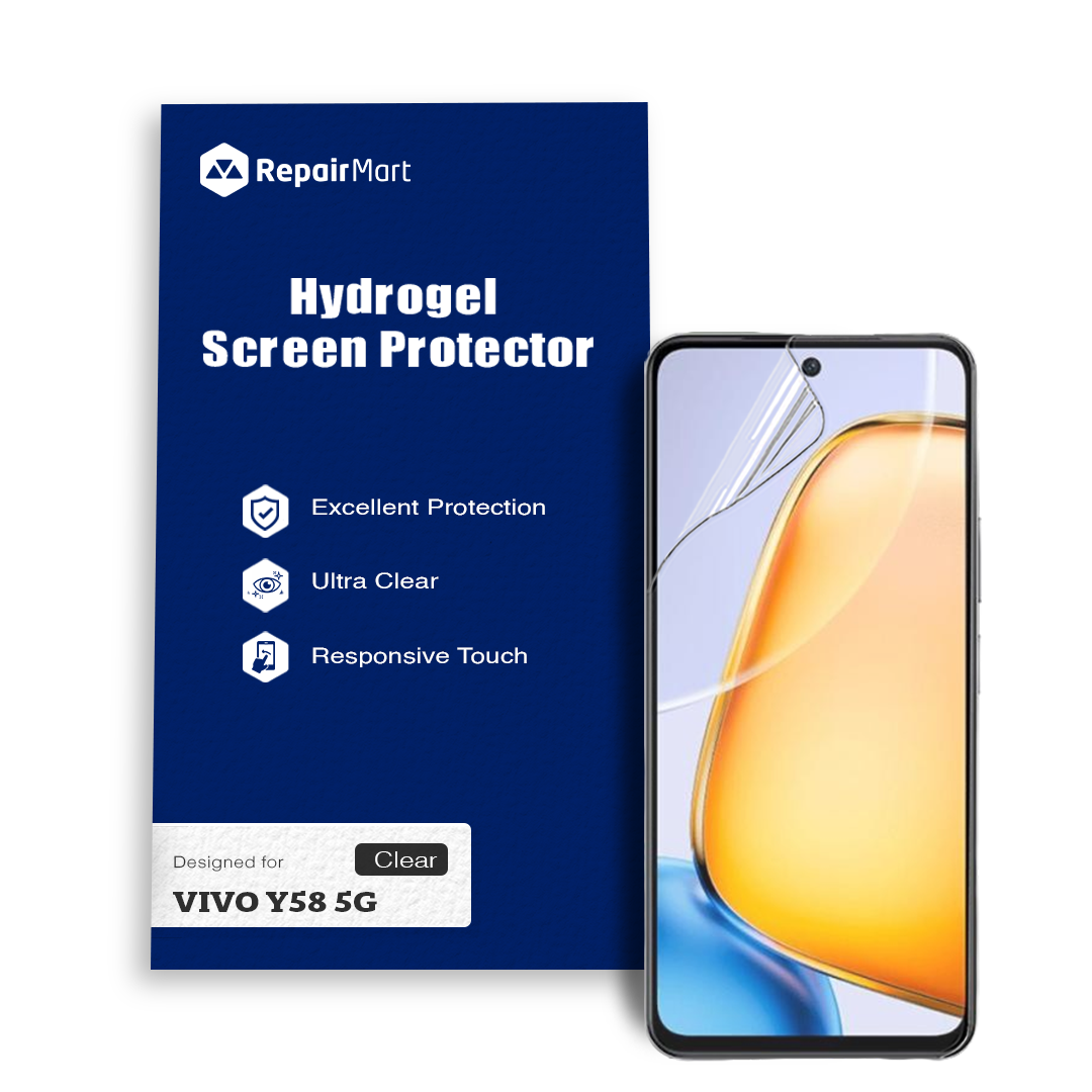 Vivo Y58 5G Compatible Premium Hydrogel Screen Protector With Full Coverage Ultra HD