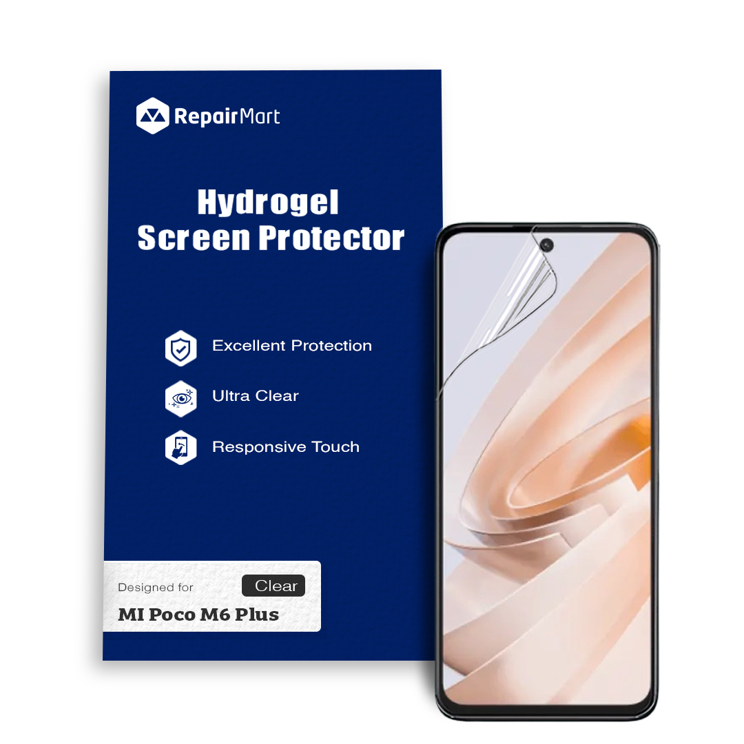 MI Poco M6 Plus Compatible Premium Hydrogel Screen Protector With Full Coverage Ultra HD