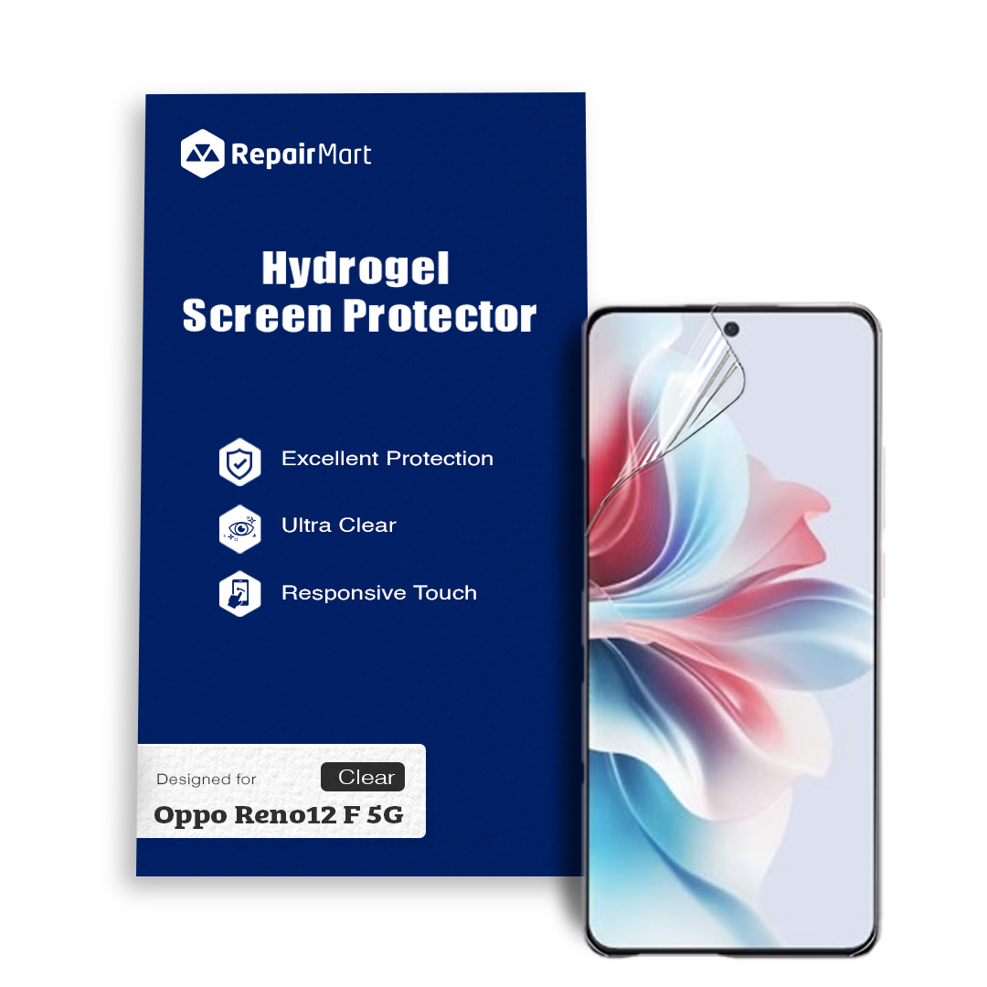 Oppo Reno12 F 5G Compatible Premium Hydrogel Screen Protector With Full Coverage Ultra HD