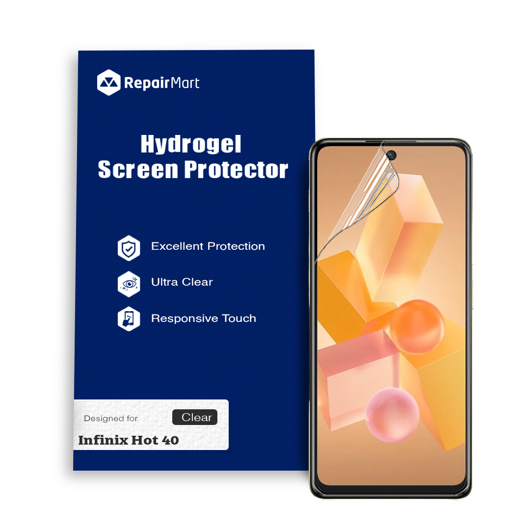 Infinix Hot 40 Compatible Premium Hydrogel Screen Protector