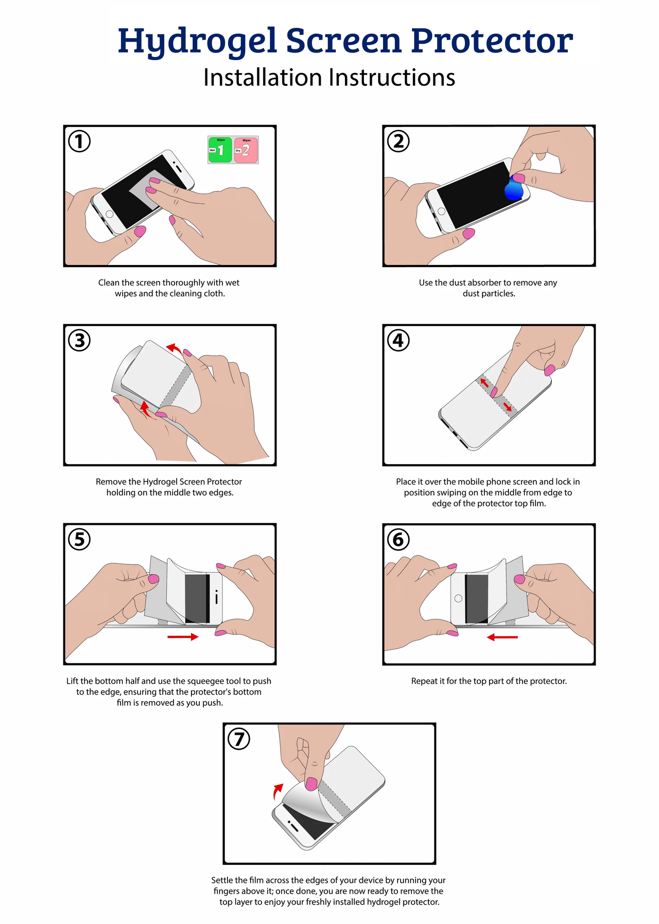 ZTE Blade V40 Design Compatible Premium Hydrogel Screen Protector With Full Coverage Ultra HD
