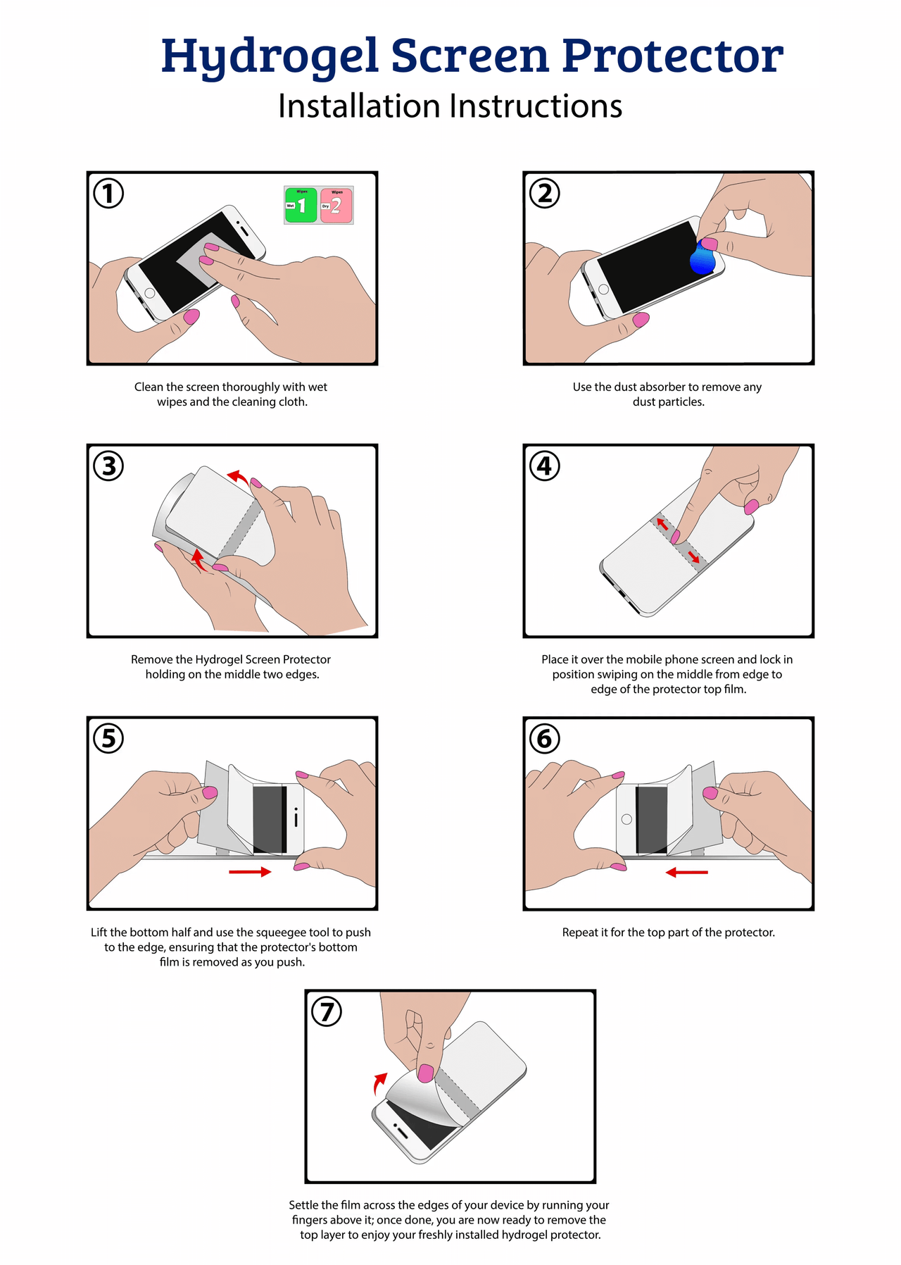 Full Coverage Ultra HD Premium Hydrogel Screen Protector Fit For Motorola G Play (2024)