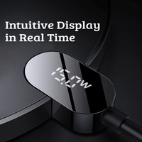 Thumbnail for Baseus Digital LED Display Gen 2 Wireless Charger 15W - Black