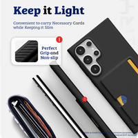 Thumbnail for Samsung Galaxy S24 Ultra Compatible Case Cover With Rail 2 Card - Transparent