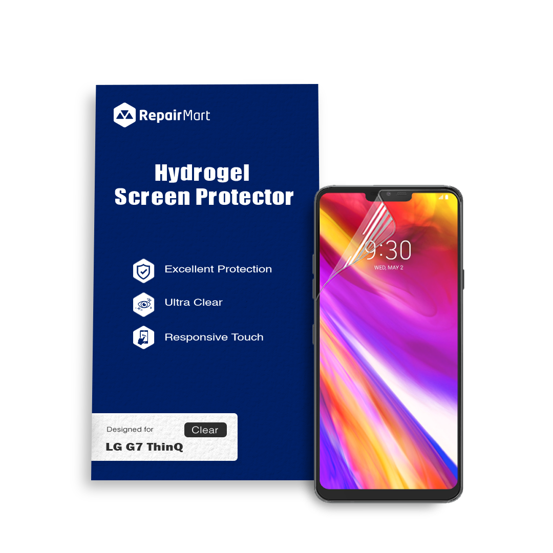 LG G7 ThinQ Compatible Premium Hydrogel Screen Protector With Full Coverage Ultra HD