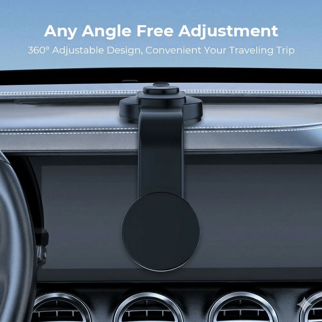 Magnetic Phone Holder Black — Compact Car Mount, MagSafe Compatible, Universal Fit Air Vent Holder | Australian Stock