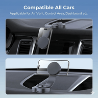 Thumbnail for Magnetic Phone Holder Black — Compact Car Mount, MagSafe Compatible, Universal Fit Air Vent Holder | Australian Stock