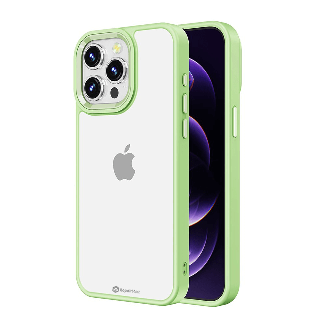 iPhone 15 Plus Compatible Case Cover With Shockproof Metal Camera Lens - Matcha Green