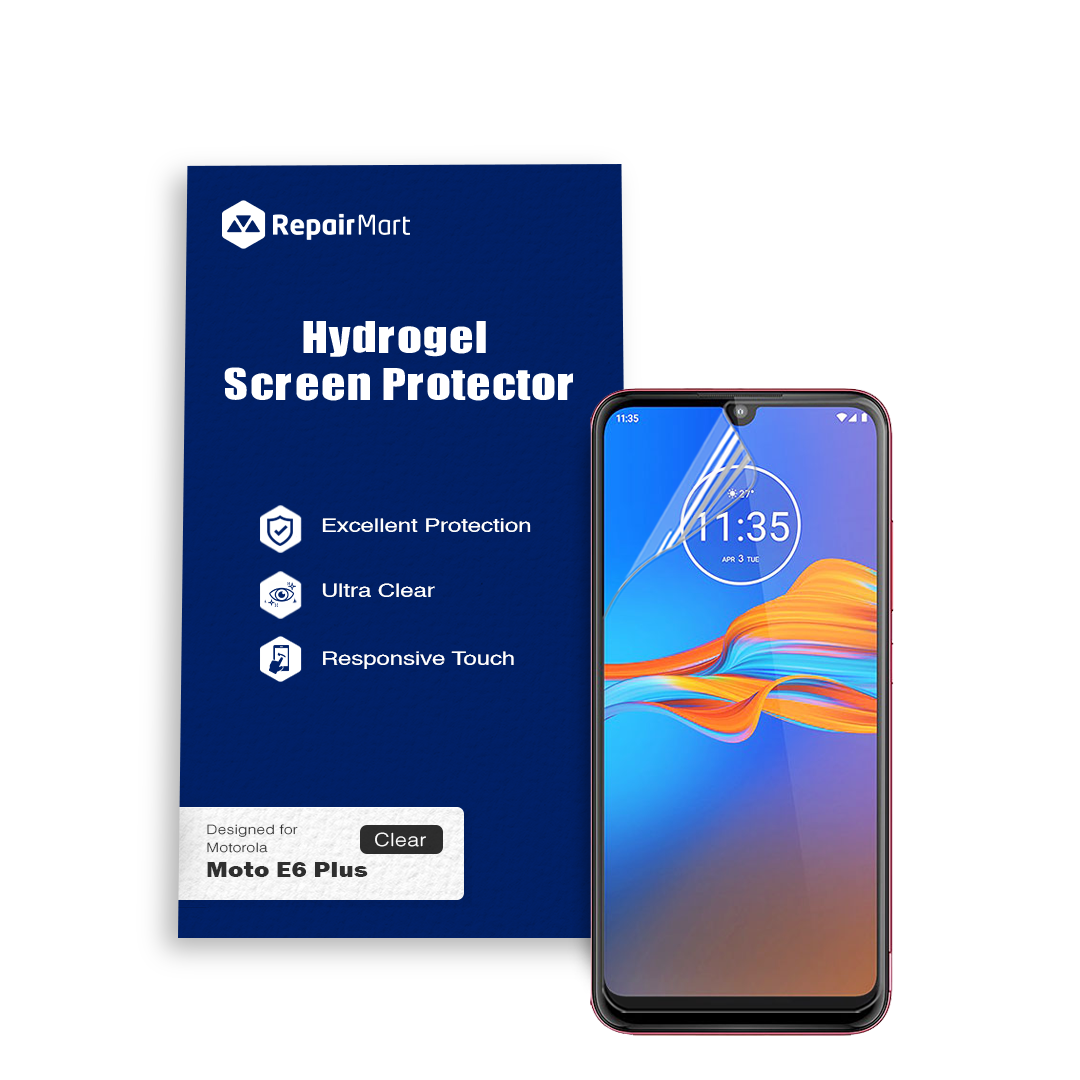 Motorola Moto E6 Plus Compatible Premium Hydrogel Screen Protector With Full Coverage Ultra HD