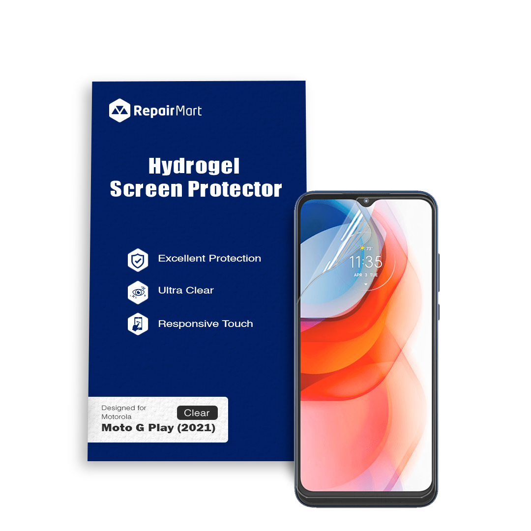 Full Coverage Ultra HD Premium Hydrogel Screen Protector Fit For Motorola Moto G Play (2021)