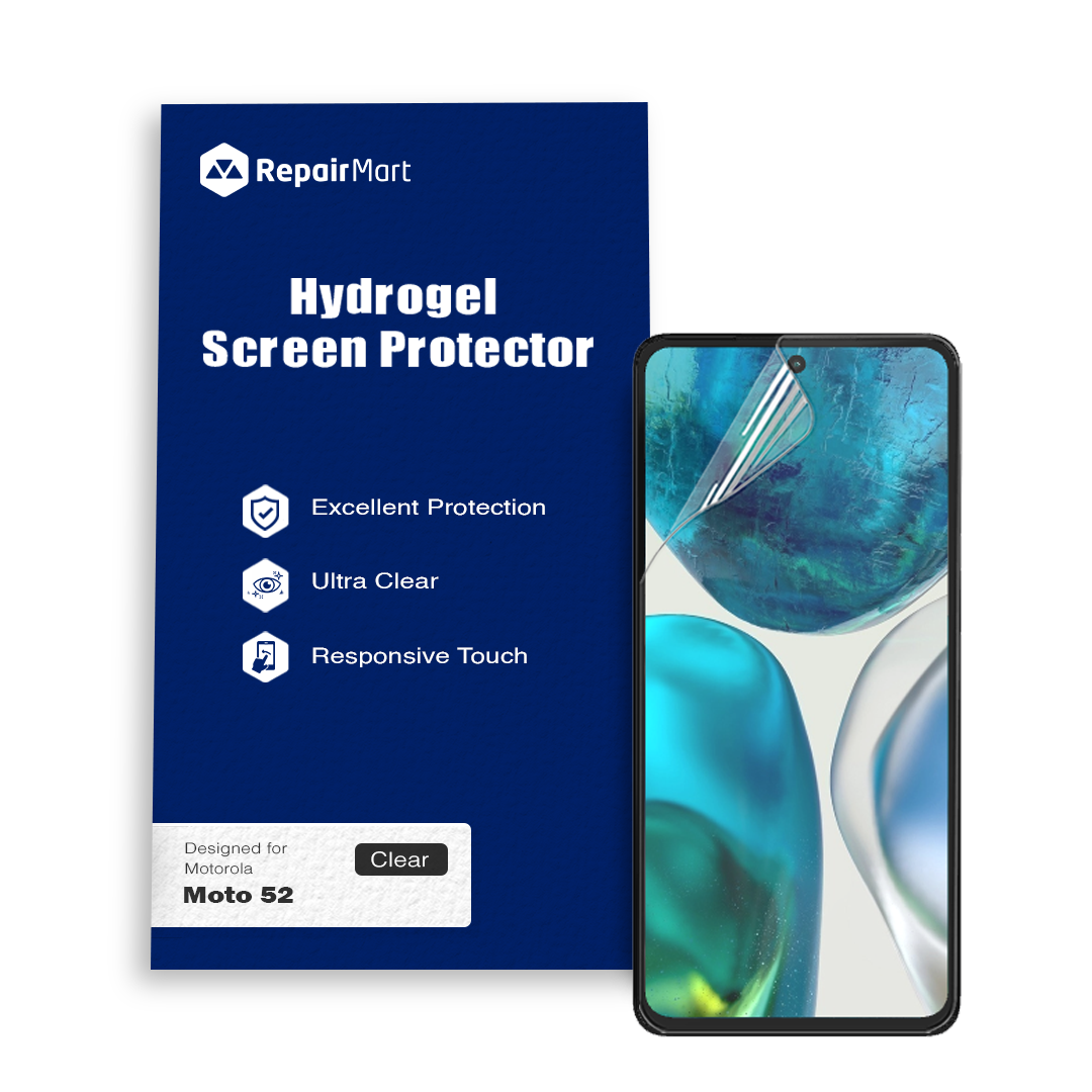 Motorola Moto G52 Compatible Premium Hydrogel Screen Protector With Full Coverage Ultra HD