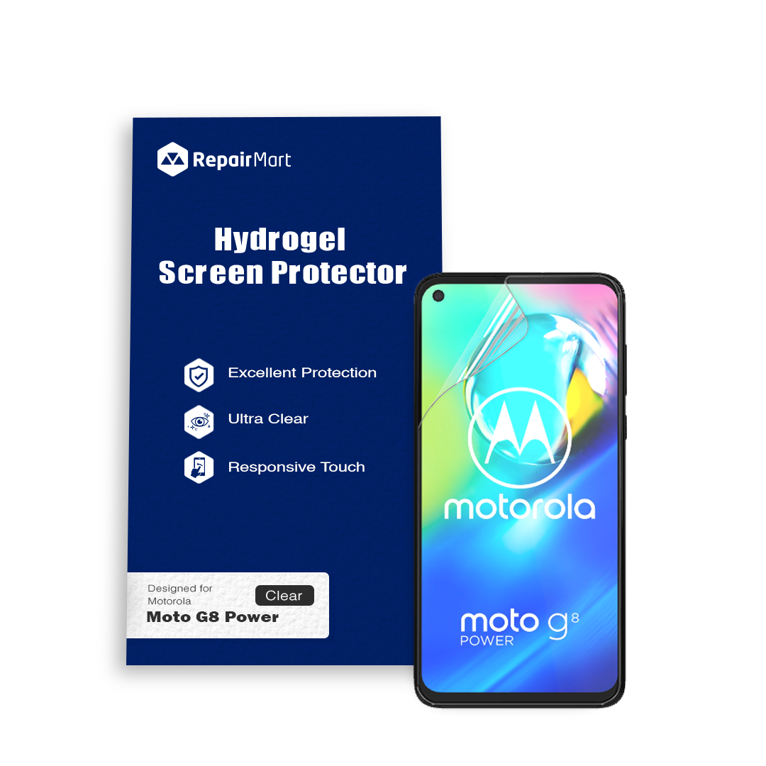 Full Coverage Ultra HD Premium Hydrogel Screen Protector Fit For Motorola Moto G8 Power